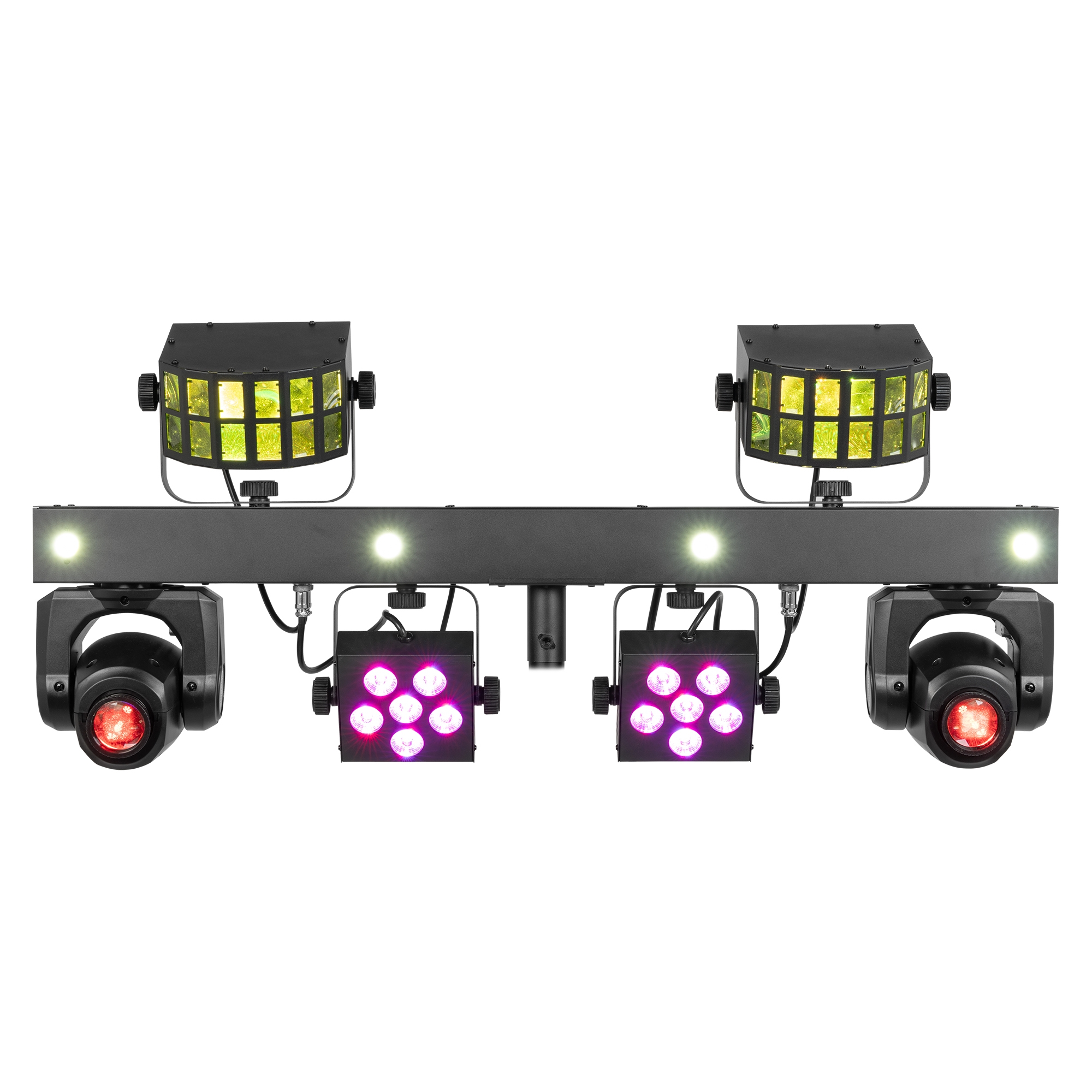 BEAMZ SHOWBAR GO GLOW WITH 2x MOVING HEAD 2x DERBY 2x PAR AND STROBE 2x 30W 2x 4x 10W 4x 3W 2x 6x 2W RGBW - Image 3