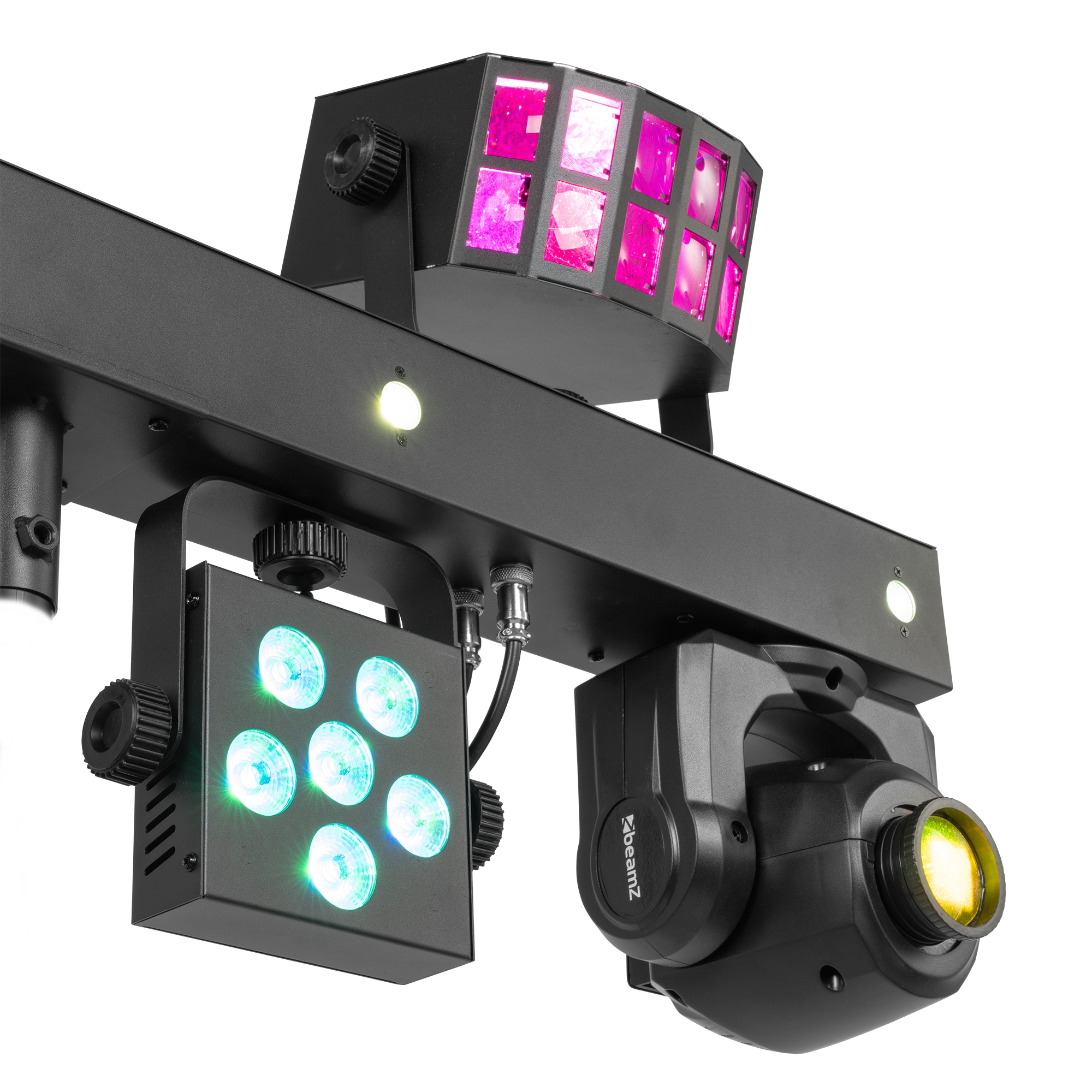 BEAMZ SHOWBAR GO GLOW WITH 2x MOVING HEAD 2x DERBY 2x PAR AND STROBE 2x 30W 2x 4x 10W 4x 3W 2x 6x 2W RGBW - Image 9