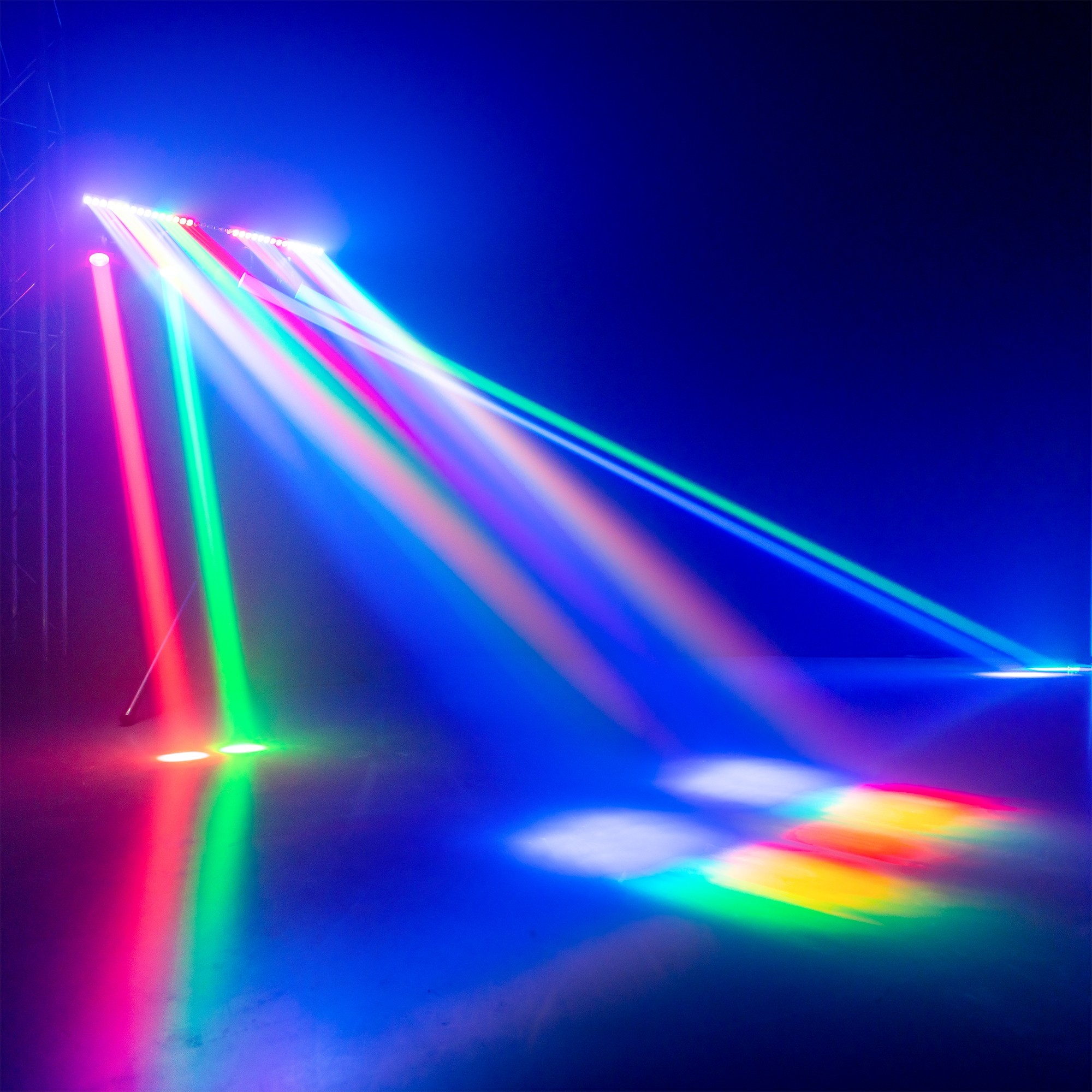 BEAMZ SHOWBAR GO VIBE WITH 4x MOVING HEAD 1x LED BAR 4x 24W 36X 2W RGBW - Image 14