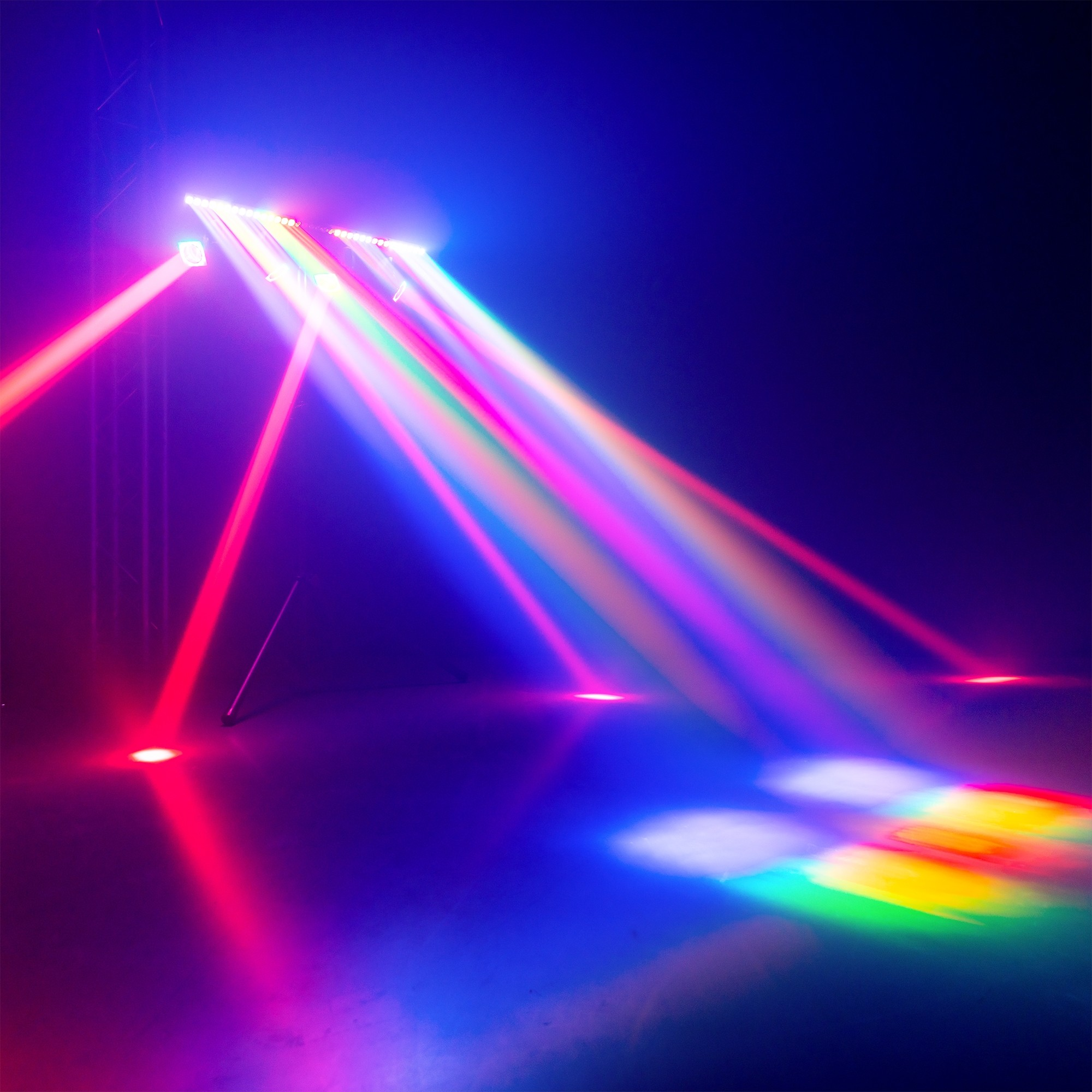 BEAMZ SHOWBAR GO VIBE WITH 4x MOVING HEAD 1x LED BAR 4x 24W 36X 2W RGBW - Image 16