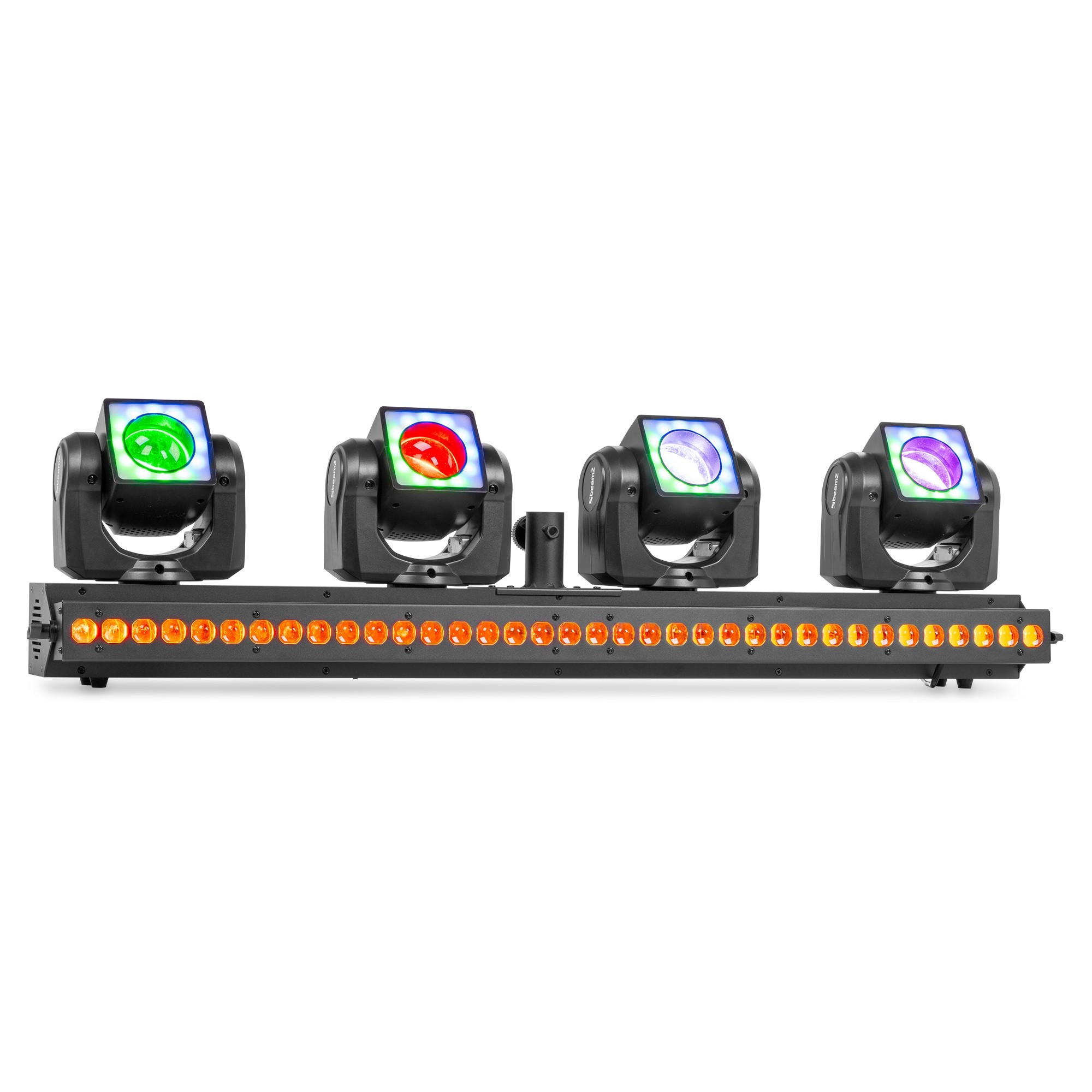 BEAMZ SHOWBAR GO VIBE WITH 4x MOVING HEAD 1x LED BAR 4x 24W 36X 2W RGBW - Image 5