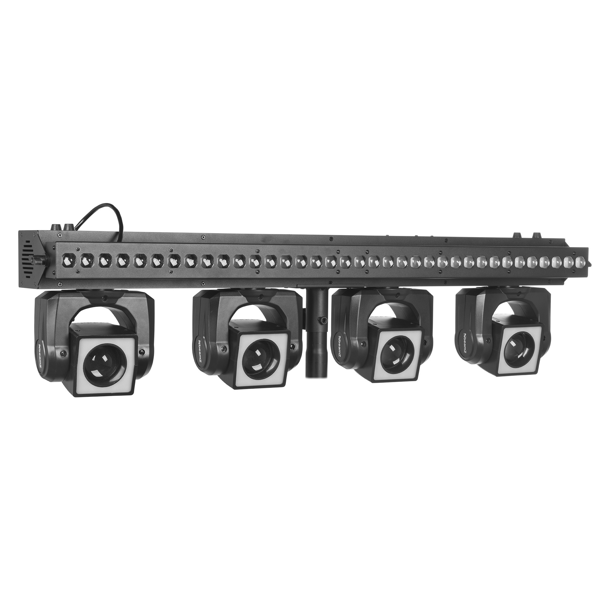 BEAMZ SHOWBAR GO VIBE WITH 4x MOVING HEAD 1x LED BAR 4x 24W 36X 2W RGBW - Image 7