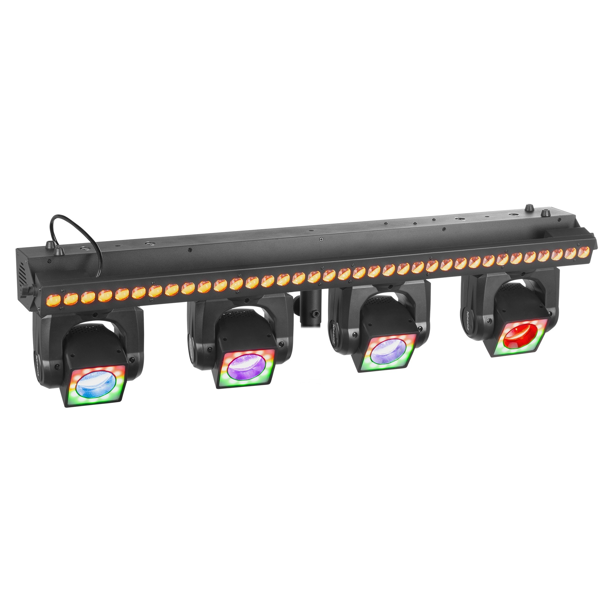 BEAMZ SHOWBAR GO VIBE WITH 4x MOVING HEAD 1x LED BAR 4x 24W 36X 2W RGBW - Image 8