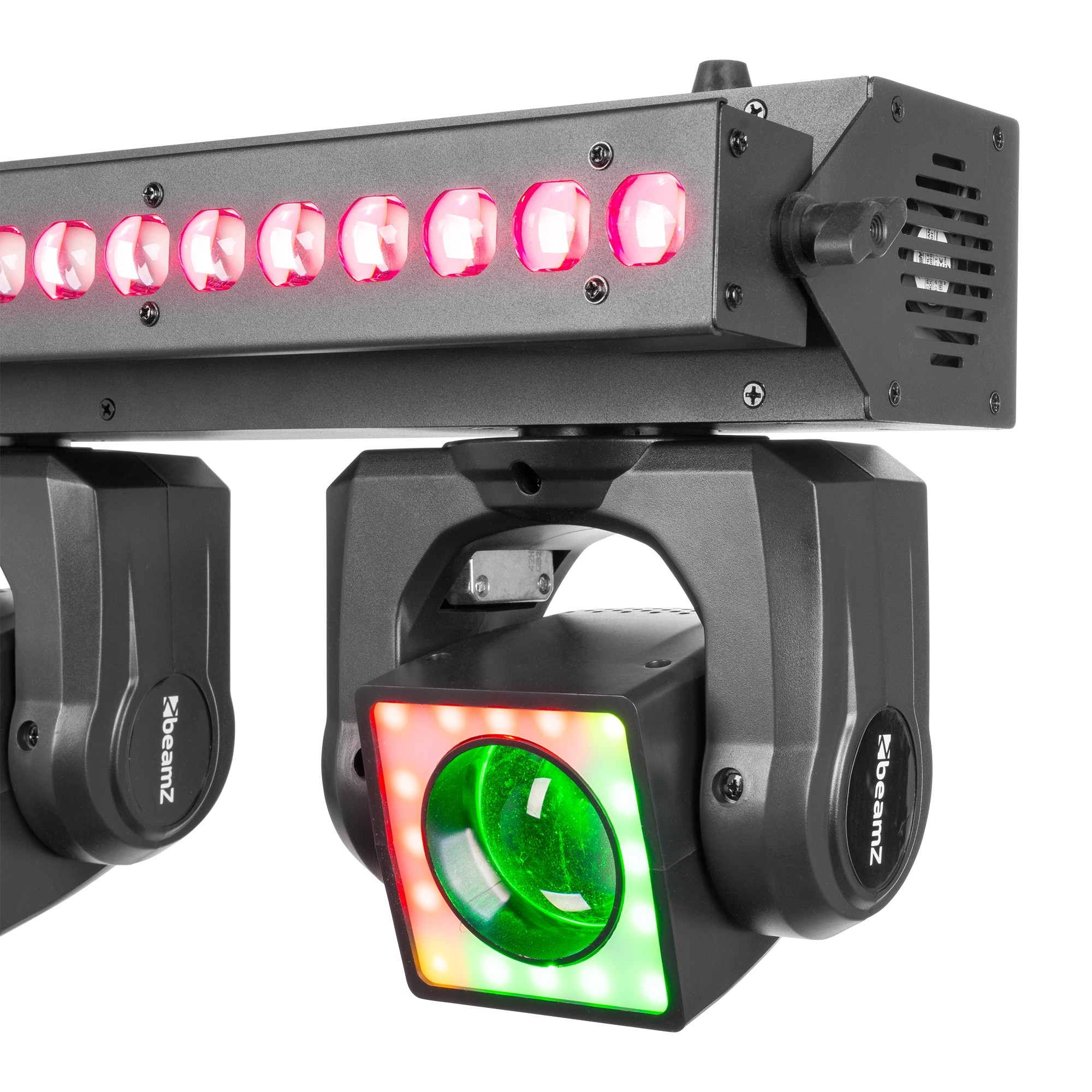 BEAMZ SHOWBAR GO VIBE WITH 4x MOVING HEAD 1x LED BAR 4x 24W 36X 2W RGBW - Image 9