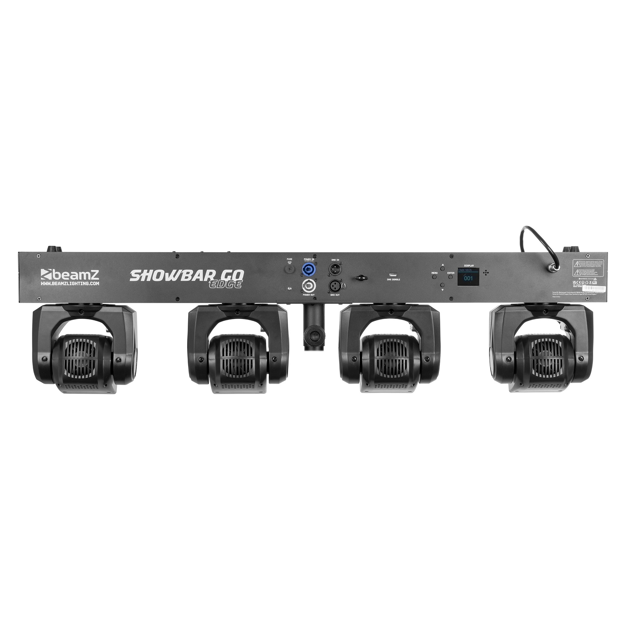 BEAMZ SHOWBAR GO EDGE WITH 4x MOVING HEAD 1x LED/STROBE BAR 4x 40W 12X 4W RGBW - Image 2