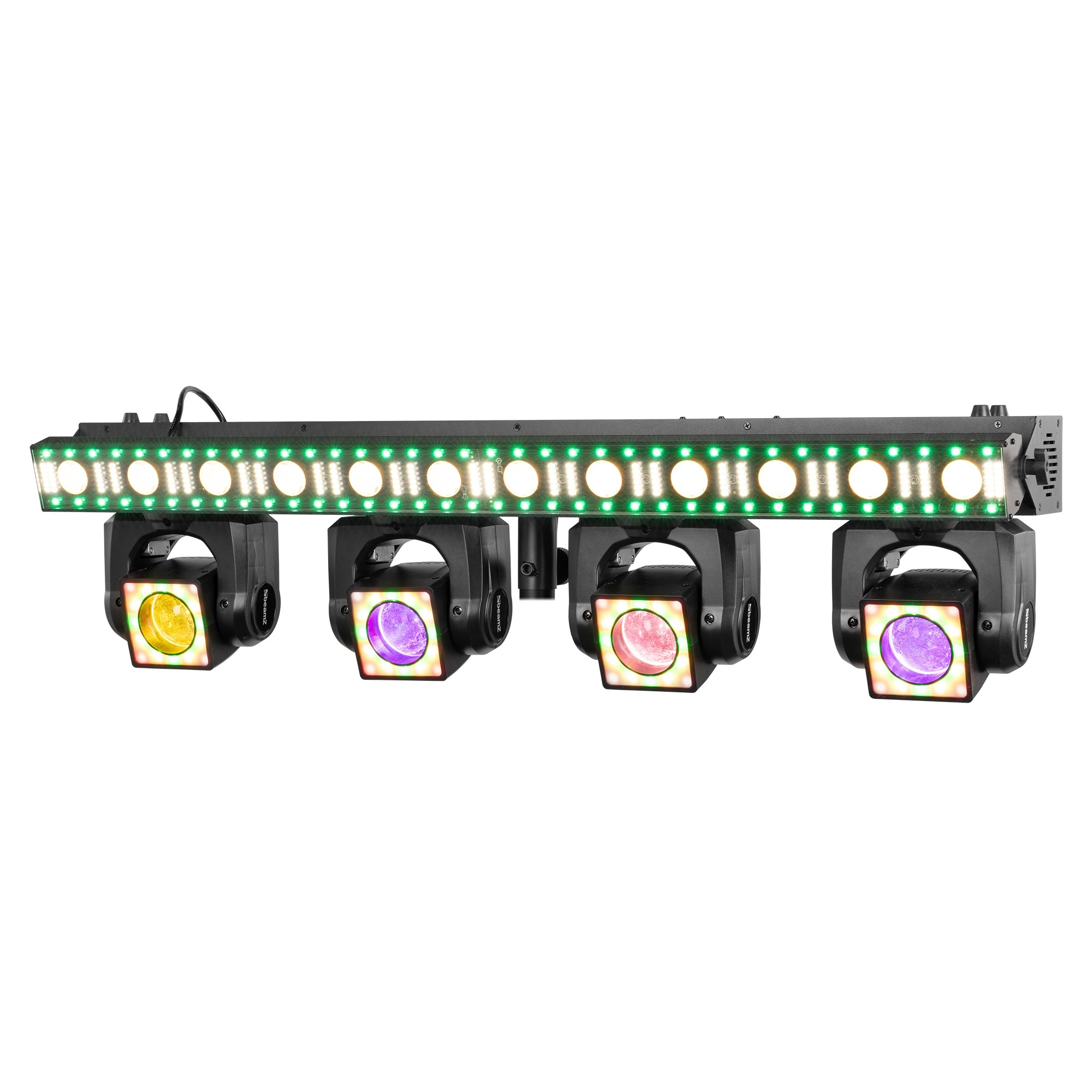 BEAMZ SHOWBAR GO EDGE WITH 4x MOVING HEAD 1x LED/STROBE BAR 4x 40W 12X 4W RGBW - Image 4