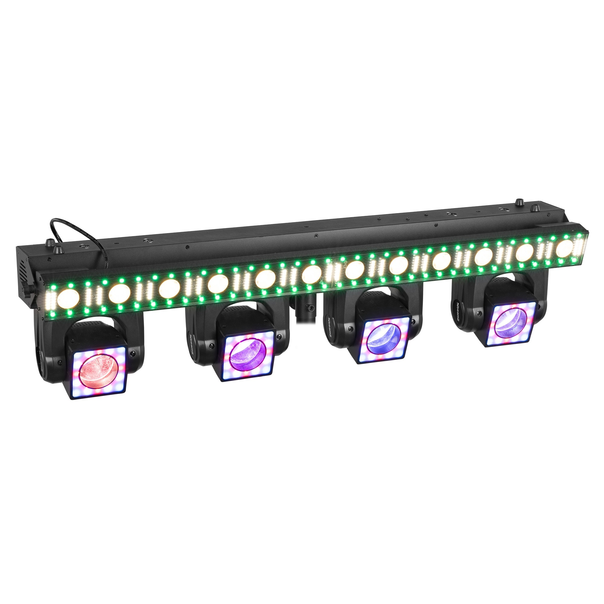 BEAMZ SHOWBAR GO EDGE WITH 4x MOVING HEAD 1x LED/STROBE BAR 4x 40W 12X 4W RGBW - Image 5
