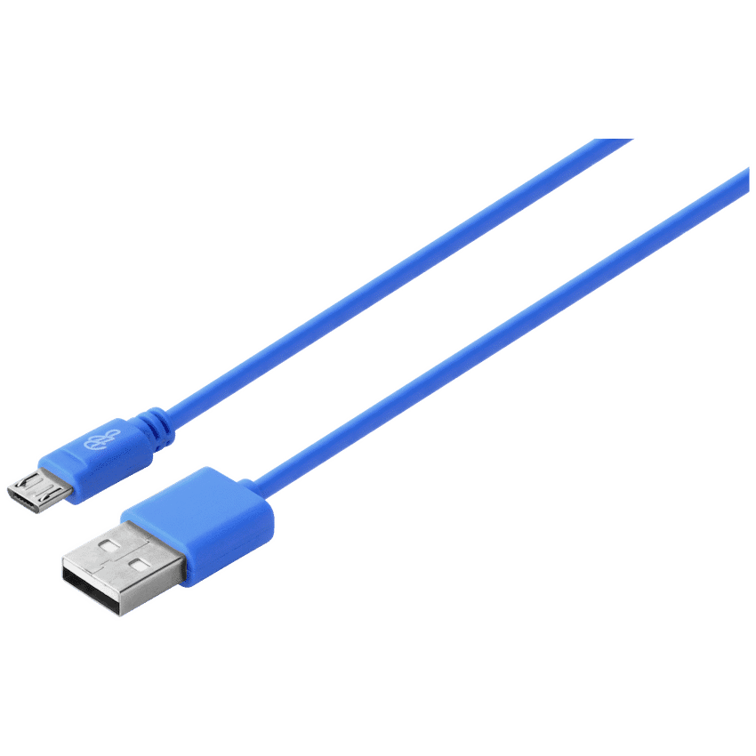 Pro Bass Power Series Boxed Round Micro USB Cable - Blue - Image 2