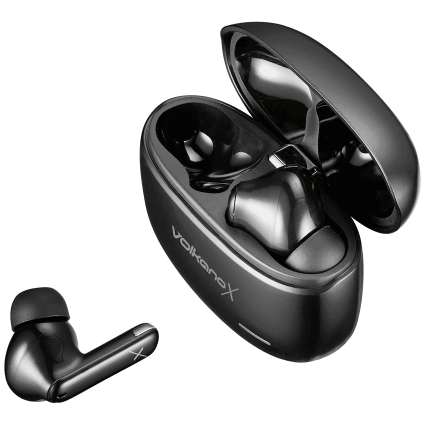 VolkanoX VXT200S Hybrid ANC TWS Earphones - Black - Image 2