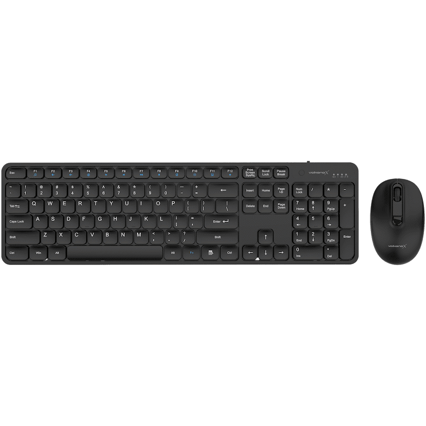 VolkanoX Garnet Bluetooth Wireless Keyboard and Mouse Combo - Black - Image 2