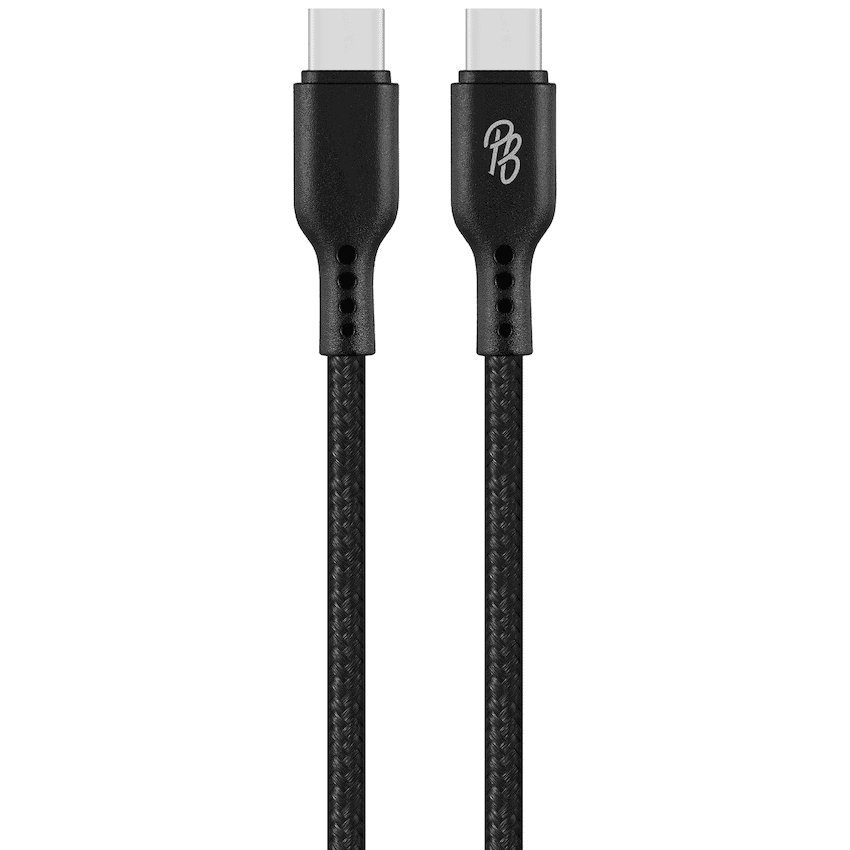 Pro Bass Chord Series 1.2m 30w Type-C to Type-C Braided - Black - Image 2