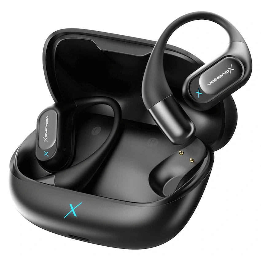 VolkanoX O300 Air Conduction OWS Earphones - Black - Image 2