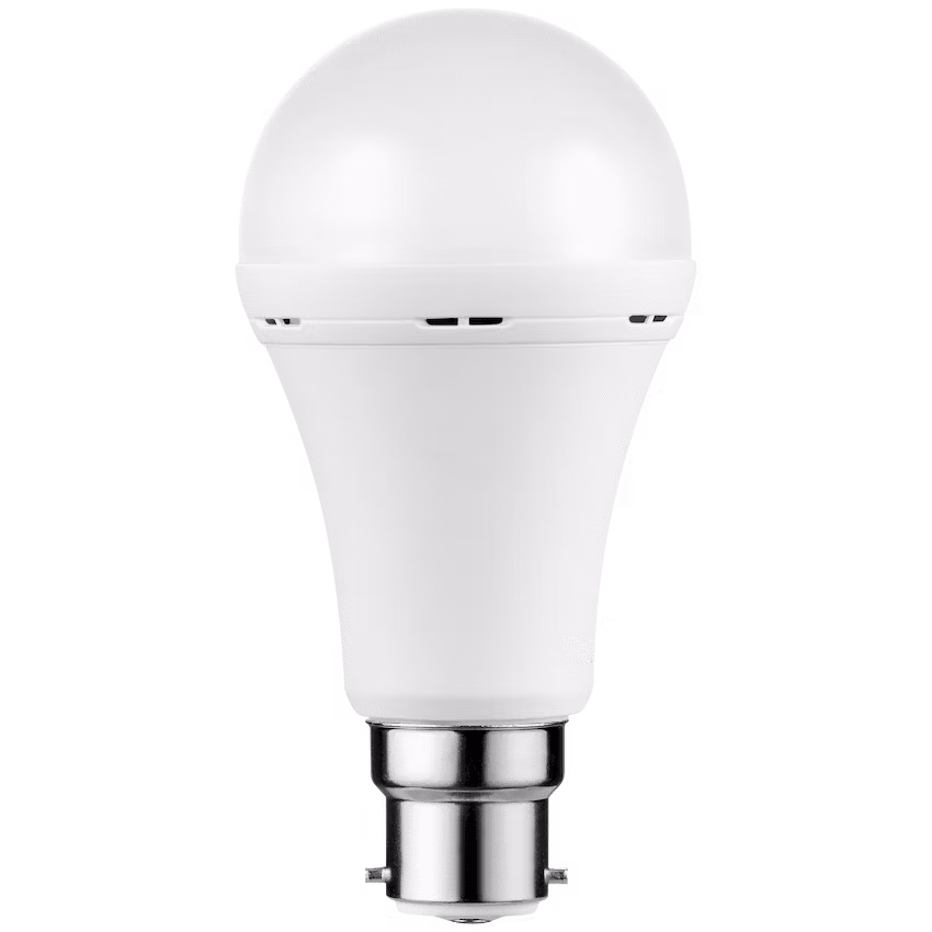 Switched 9w A60 Rechargeable LED Light Bulb - B22 - Cool White - Image 2