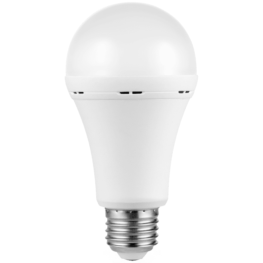 Switched 9w A60 Rechargeable LED Light Bulb - E27 - Warm White - Image 2