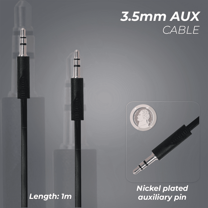 Bounce Cord Series AUX Cable - Black - Image 2