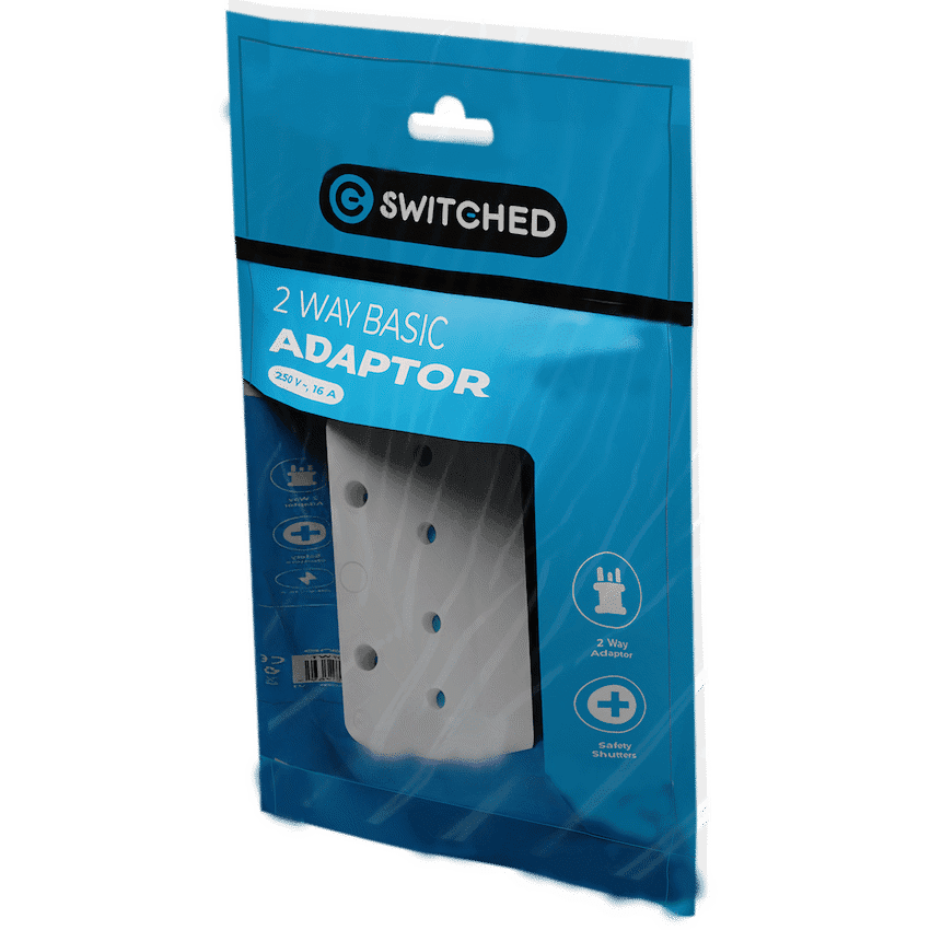 SWITCHED 2 Way Adaptor - White - Image 2