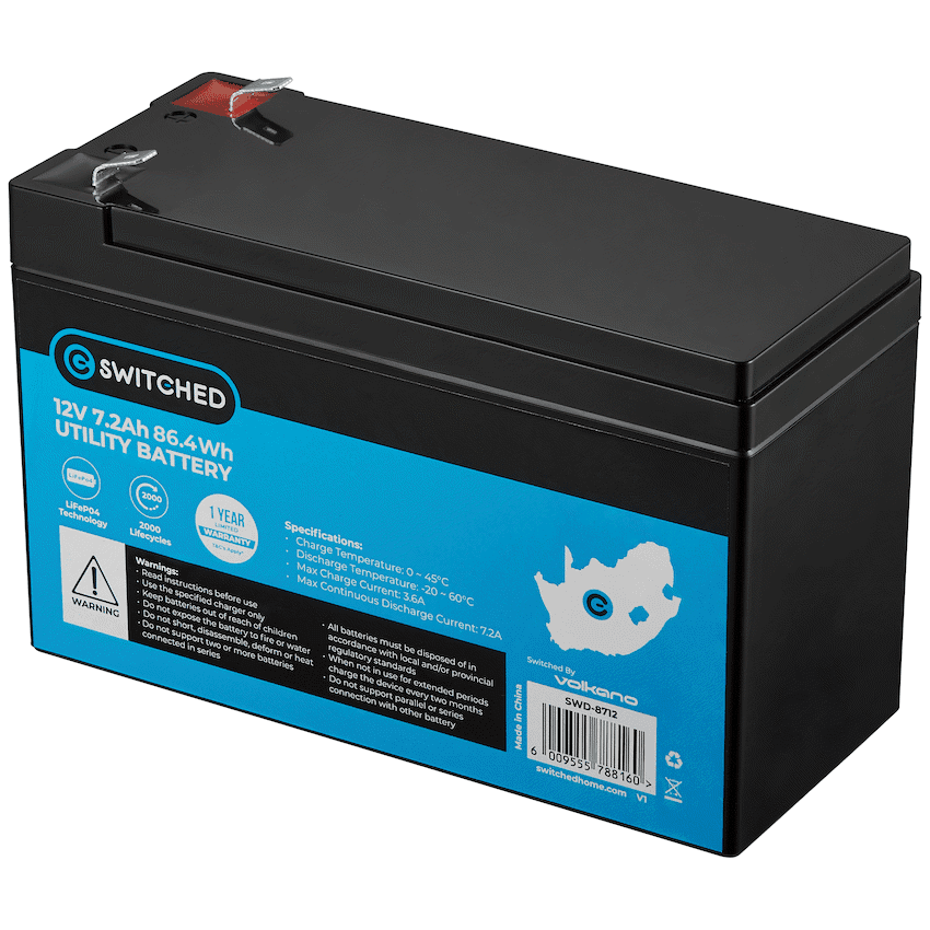 Switched LiFePO4 Gate Motor/Alarm Battery - Image 2