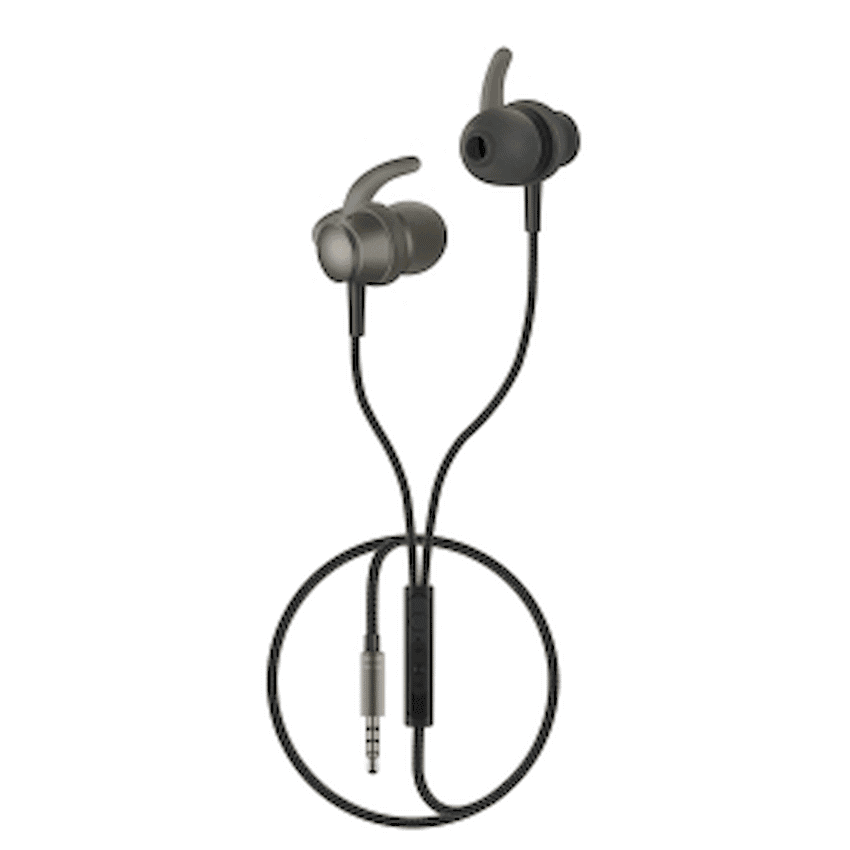 Volkano Titanium Series AUX Earphone - Gun Metal - Image 2