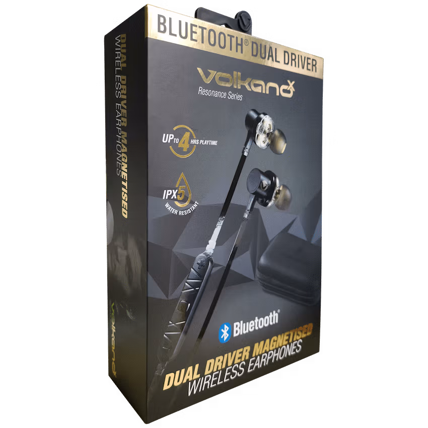 VolkanoX Resonance Series Dual Driver Bluetooth Earphones - Image 2