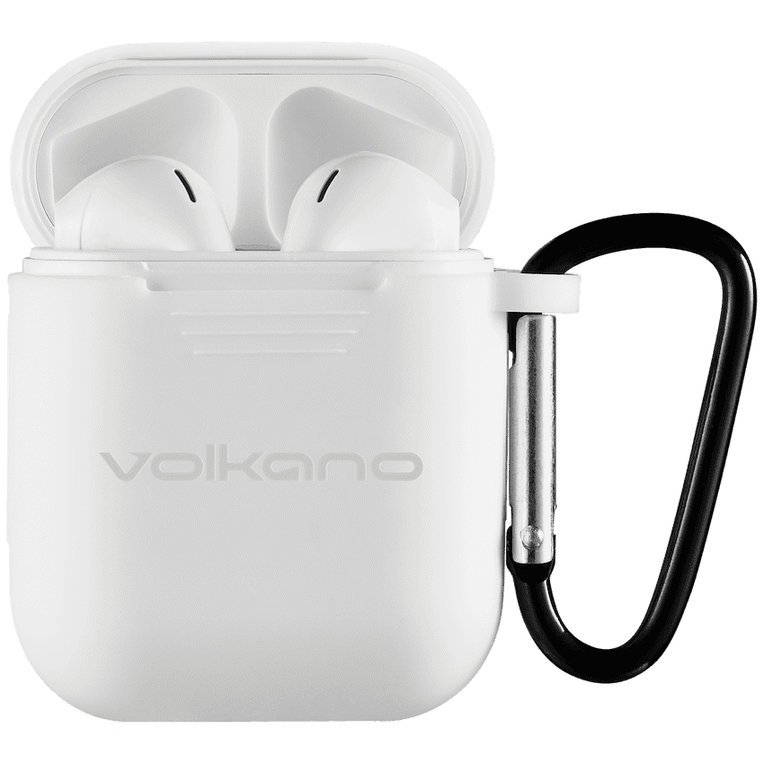 Volkano Buds Plus Series TWS with Silicone - White - Image 2