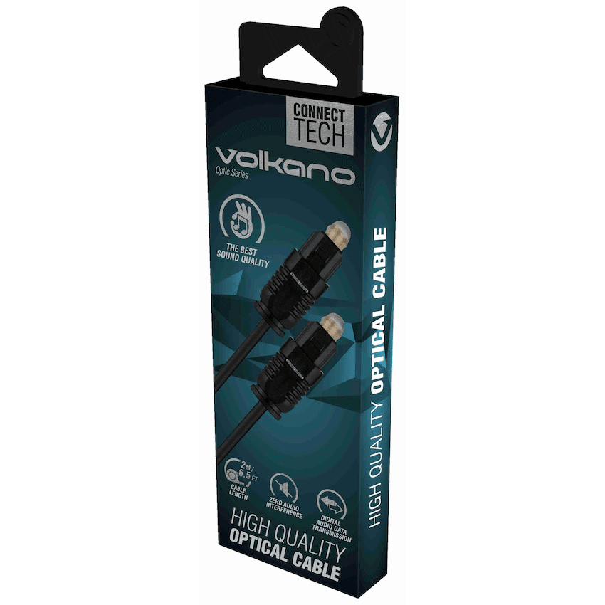 Volkano Optic Series 2m Optical Cable - Black - Image 2