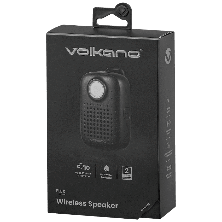 Volkano Flex Bluetooth Wireless Speaker - Black - Image 2