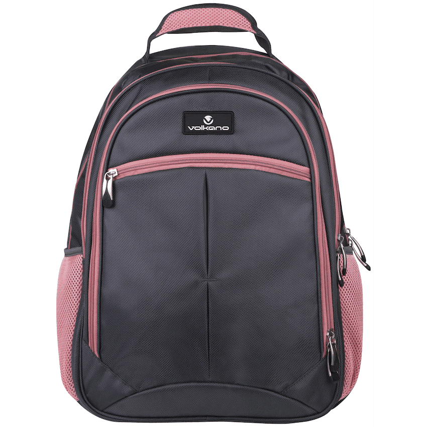 Volkano Orthopaedic Backpack 36l - Dark Grey/Pink - Image 2