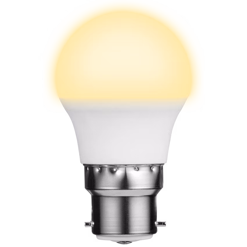 Switched 5w Golfball LED Light Bulb B22 - Warm White - Image 3