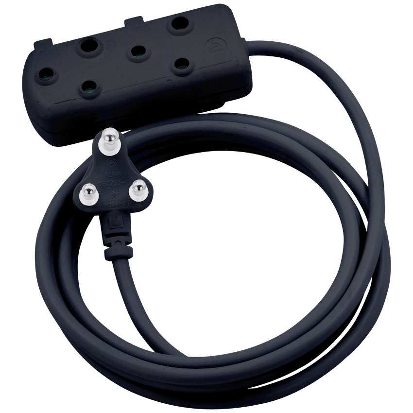 SWITCHED Light DUTY Side by Side (SBS) EXTENSION LEADS 10M - BK - Image 3
