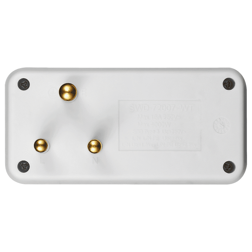 SWITCHED 2 Way Adaptor - White - Image 3