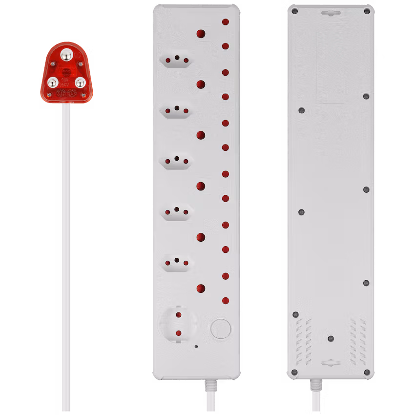 Switched 12-Way High Surge Multiplug 0.5m - White - Image 3