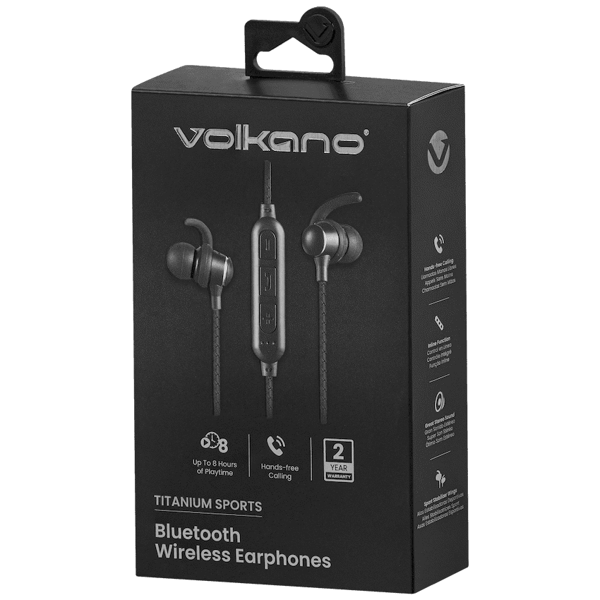 Volkano Titanium Sports Series Bluetooth Earphones - Image 3