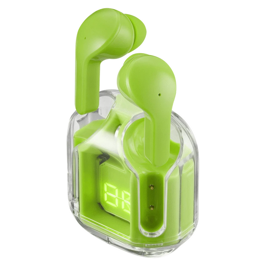Volkano Crystalline Series TWS Earphone - Neon - Hardbox - Image 3