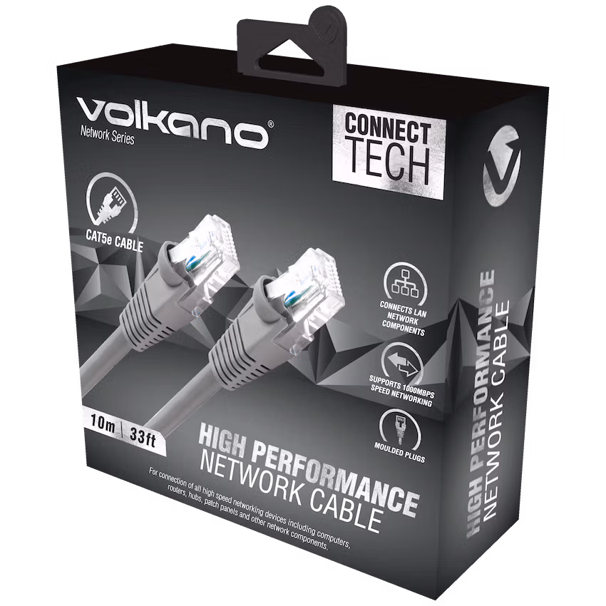 Volkano Network Series RJ-45 Network Cable - CAT5 - 10m - Image 3