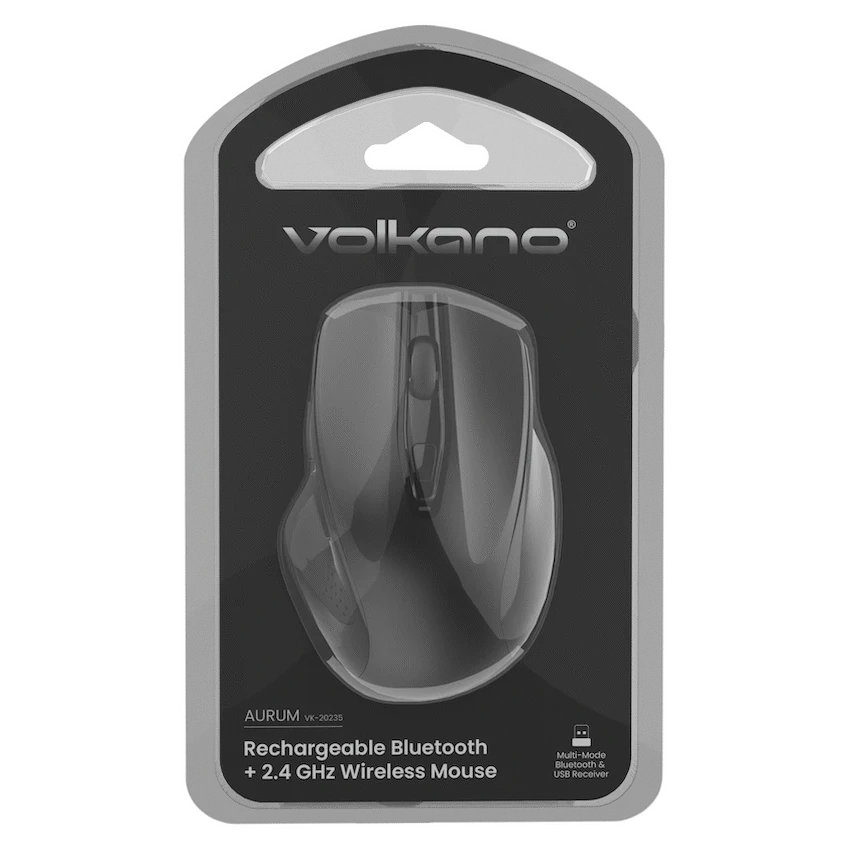 Volkano Aurum Series Bluetooth Wireless Mouse - Black - Image 3