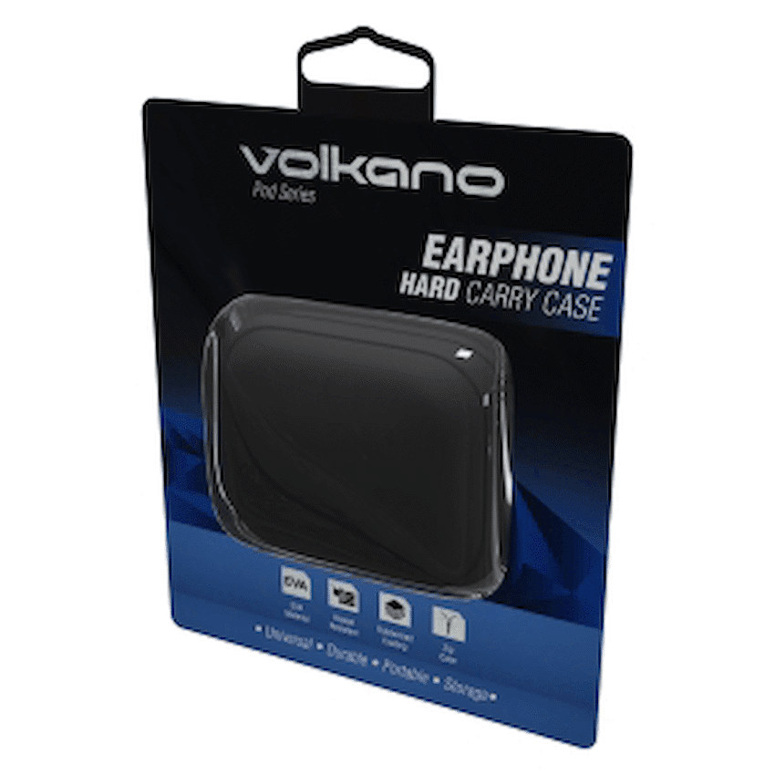Volkano Pod Series Earphone Case - Black - Image 3