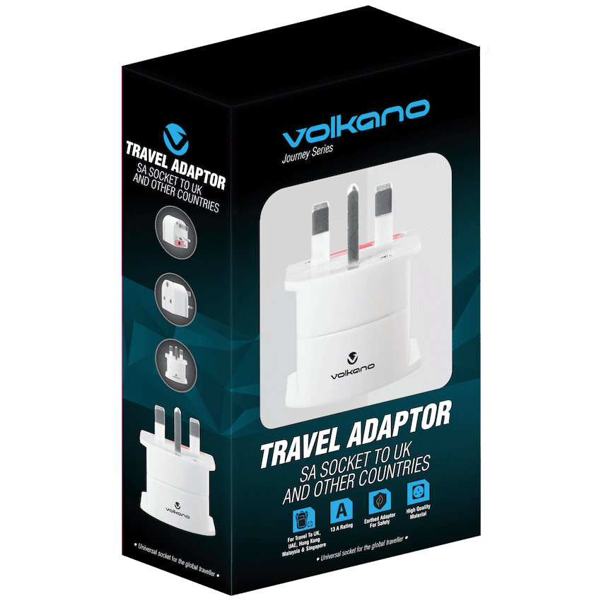 Volkano Traveller SA series travel plug UK/other socket to 15A SA plug - Image 3