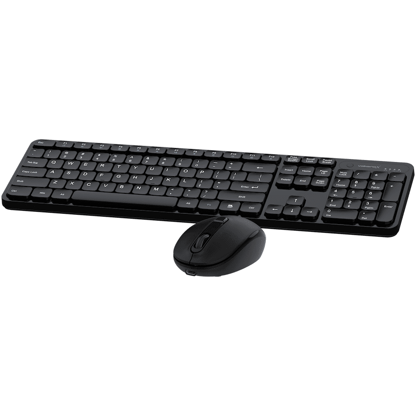 VolkanoX Garnet Bluetooth Wireless Keyboard and Mouse Combo - Black - Image 3