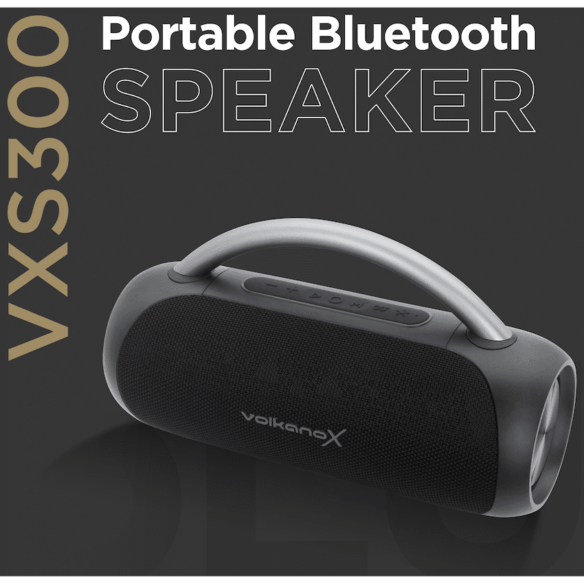 VolkanoX VXS300 Portable Bluetooth Speaker - Black - Image 3