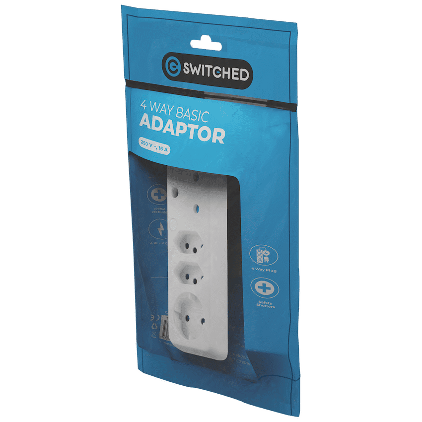 SWITCHED 4 Way Schuko Adaptor - Image 4