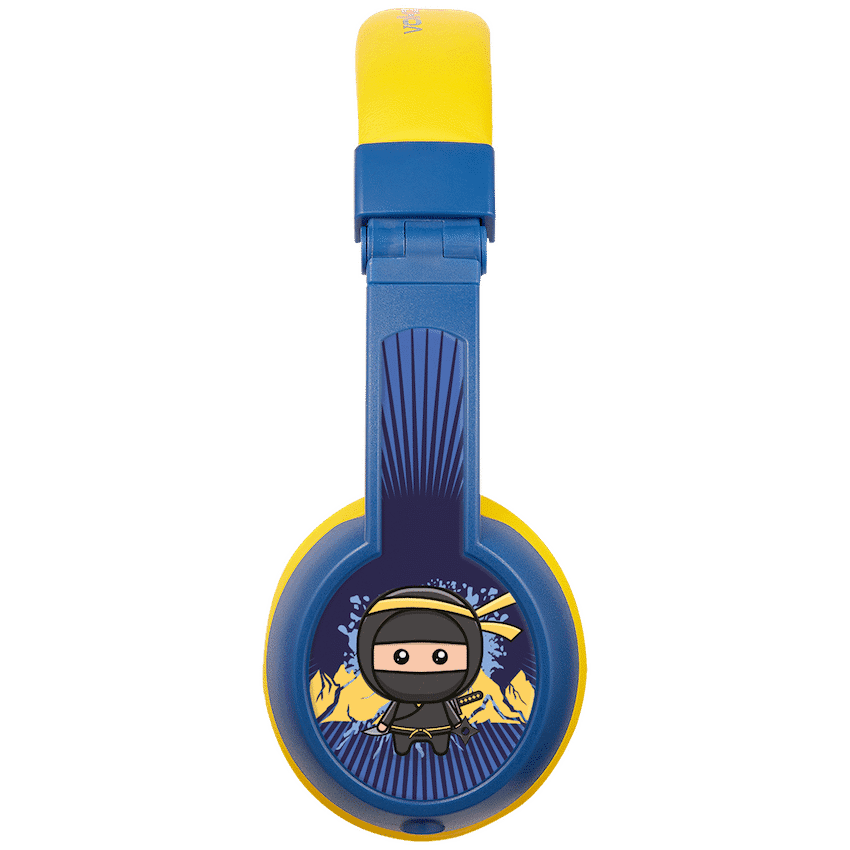 Volkano Sidekick Series Wired Kiddies Headphones with Share Port - Yellow/Blue - Image 4