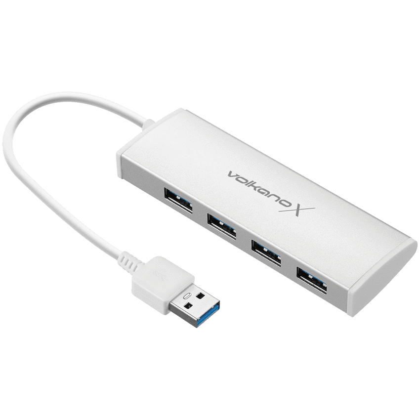 VolkanoX Media Series 4-Port USB Hub with Power Cable - Image 4