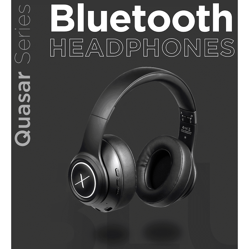 VolkanoX Quasar Series Bluetooth Headphones - Black - Image 4