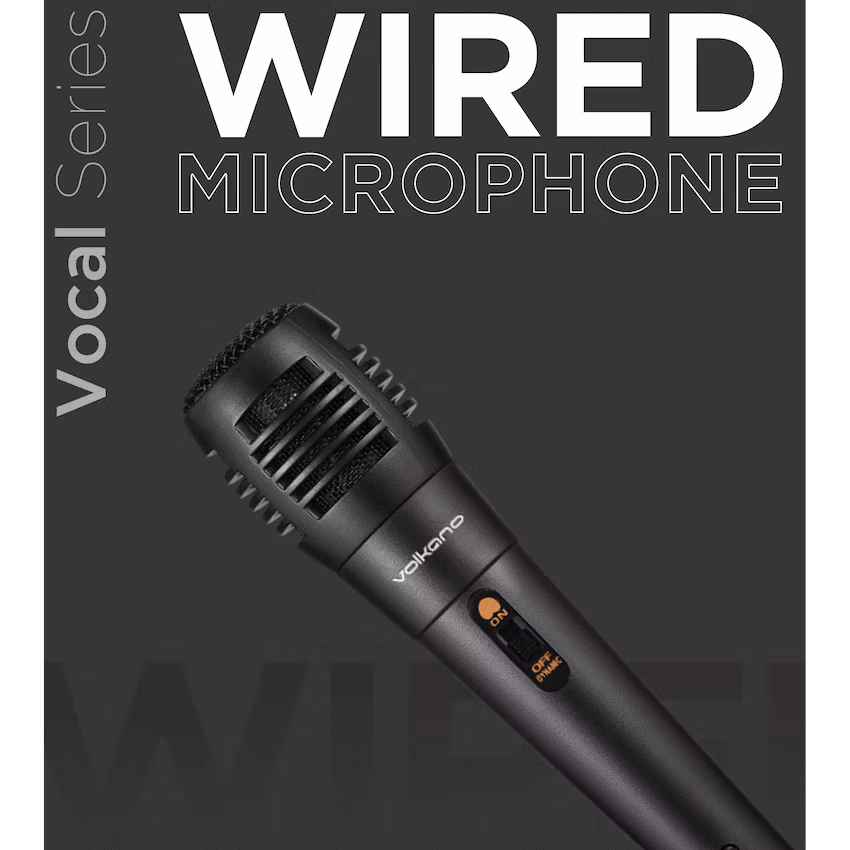 Volkano Vocal Series ABS Wired Microphone - Black - Image 4