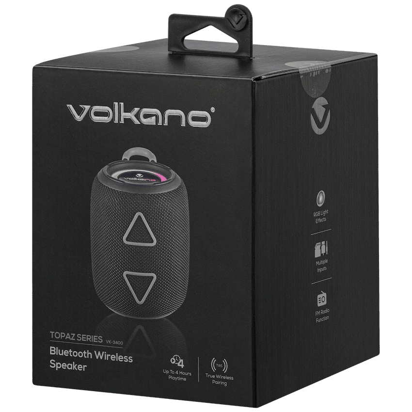 Volkano Topaz Series Bluetooth Speaker - Black - Image 4