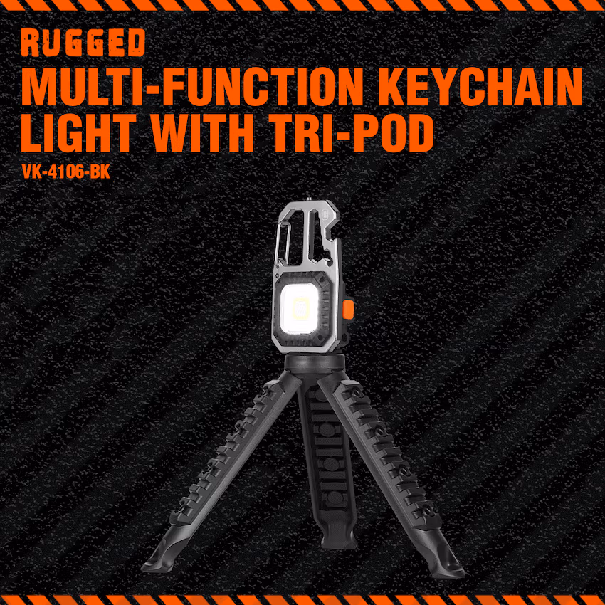 Rugged by Volkano Multi-Function Keychain Light with Tripod - Image 4