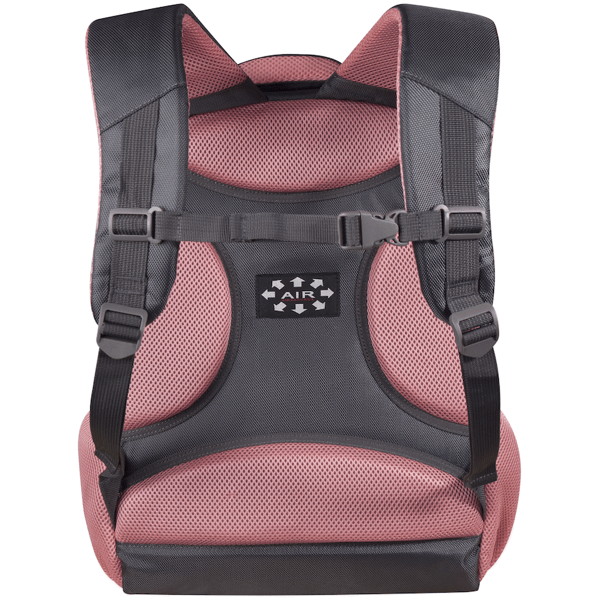 Volkano Orthopaedic Backpack 36l - Dark Grey/Pink - Image 4