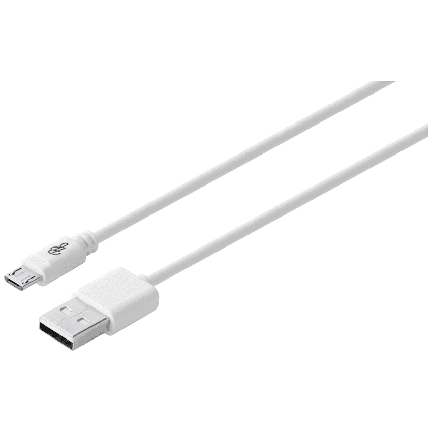 Pro Bass Power Series Boxed Round Micro USB Cable - White - Image 4