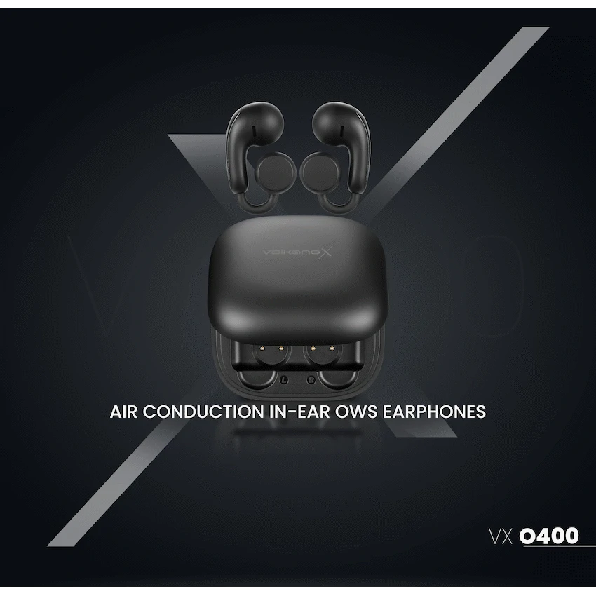 VolkanoX O400 Air Conduction In-Ear OWS Earphones - Black - Image 4
