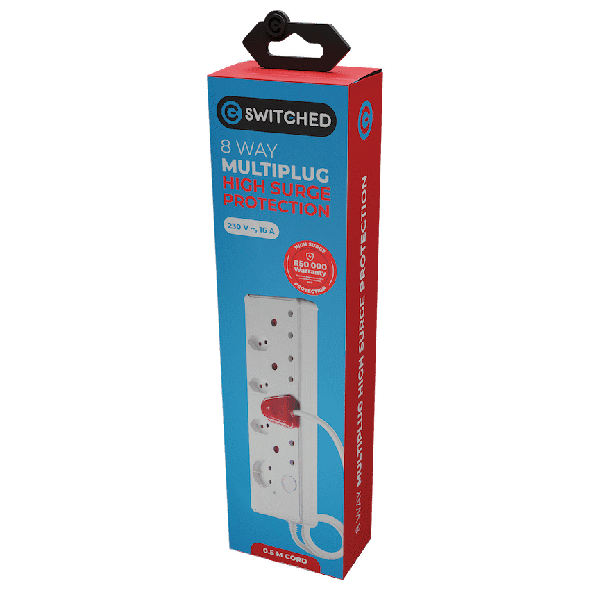 SWITCHED 8-way High Surge Multiplug 0.5m - Image 5
